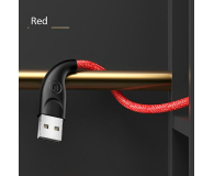 USAMS Kabel pleciony U41 microUSB 3m 2A czerwony - 1569119 - zdjęcie 8
